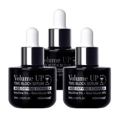 Mimmua Volume Up Time Block Serum bottle front for elegant anti-aging care