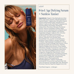 Mimosa Lane Self Tanner shade dial illustrating customizable color build.