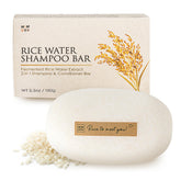 mimosu hair growth shampoo bar close-up showing rice water infusion for nourishing roots