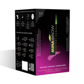 MinaiBrow color refill black pack for natural, lasting tint