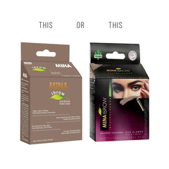MinaiBrow no ammonia henna color for gentler tint