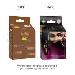 MinaiBrow brow powder swatch demonstrates long-lasting color