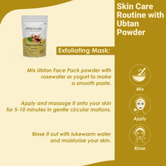 minature Ubtan powder neem leaves for refreshing cleanse and clear skin.