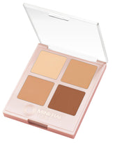 Mineral Fusion Decadence palette open with four creamy shades for customizable concealment