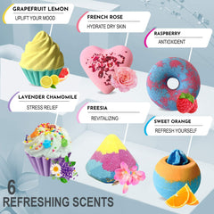 Mineral Me California donut bath bomb delivers playful fizz for fun baths.