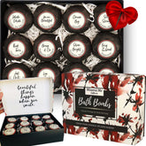 Mineral Me California Relax Bath Bombs in a gift box, perfect for a luxurious self-care gift.