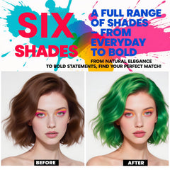 Minfei Green Hair Spray dispensing action delivers fast, even color in seconds.