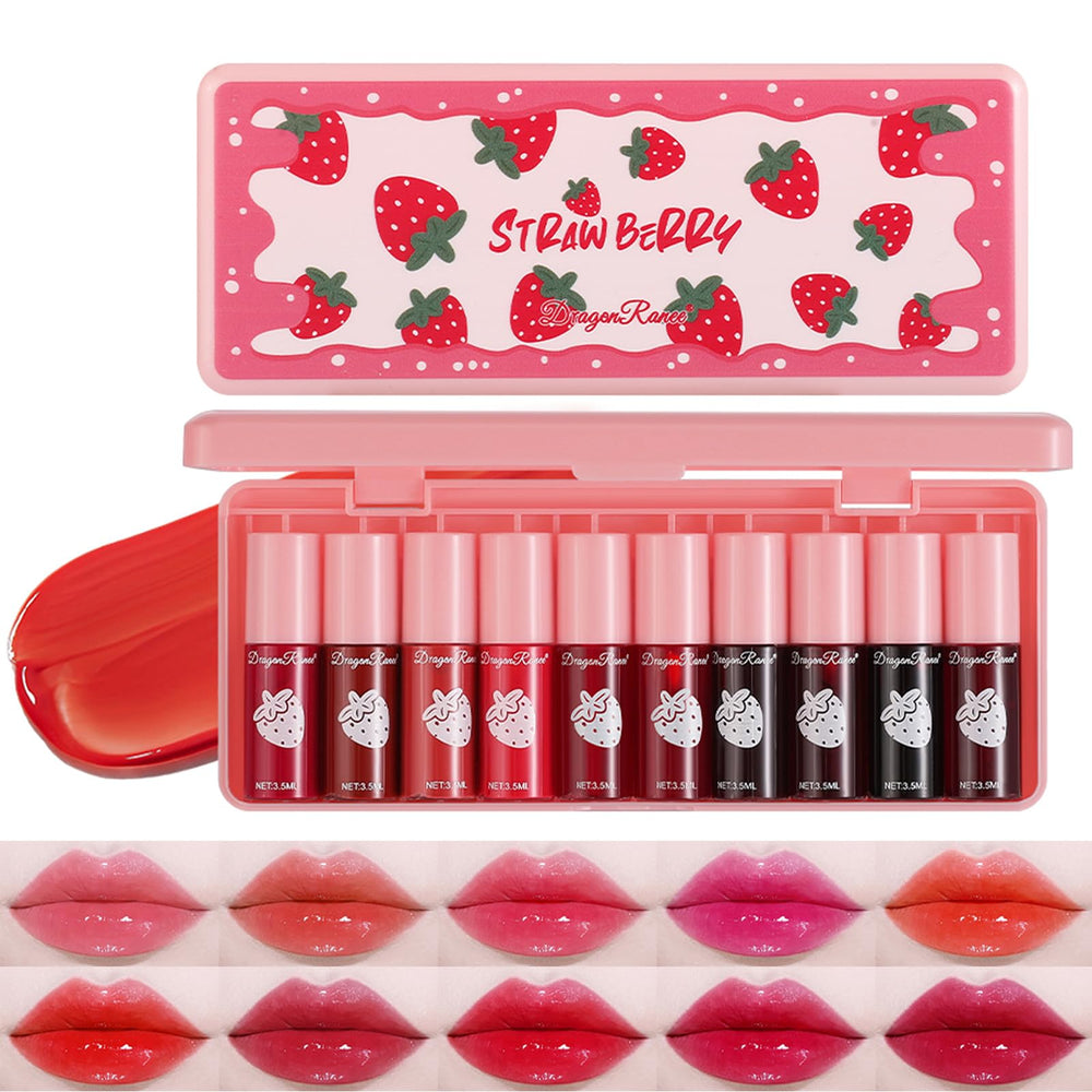 Miniling 10-color lip tint swatches for versatile daily looks