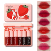 Miniling 6-color lip tint set packaging for easy travel and on-the-go color.