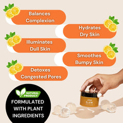 Minimo Glow Turmeric Face Scrub heart applicator for precise, comfortable application