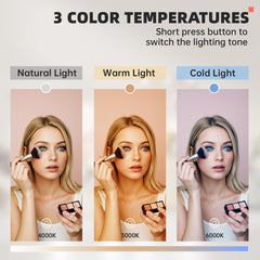 MINISO Bluetooth speaker integrated for hands-free music during makeup.