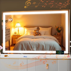 MINISO vanity mirror with lights front view for flawless makeup illumination