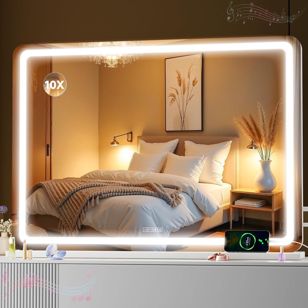 MINISO vanity mirror with lights for precise daily grooming