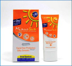 Minus Sun Pollution Protection Mousse bottle showing silky texture and UV protection