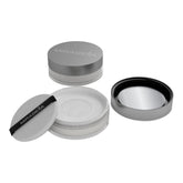Mirabella Perfecting Loose Powder bottle shows translucent finish suitable for all skin tones.