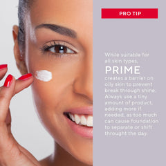 Mirabella Prime pore-blurred finish for refined, camera-ready complexion.
