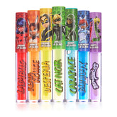 Miraculous 7pc lip gloss set with fruit flavors for kids' smiles