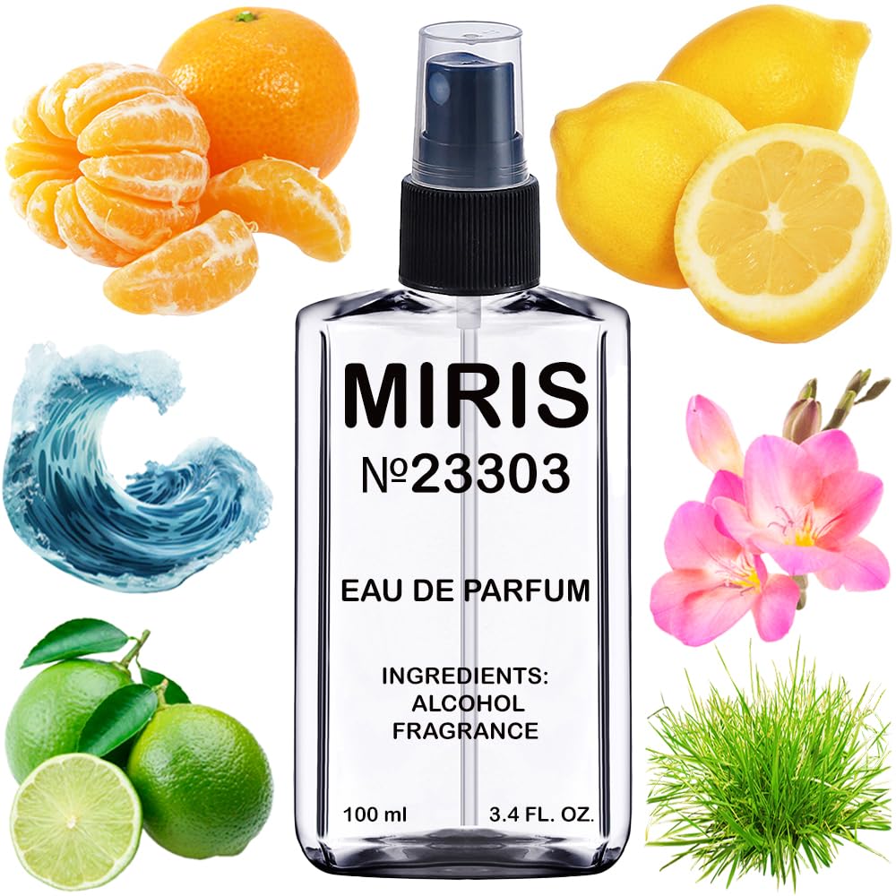 MIRIS No. 23303 bottle top view shows premium design for confident daily wear.