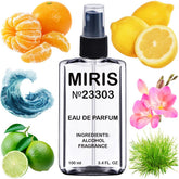 MIRIS No. 23303 bottle top view shows premium design for confident daily wear.