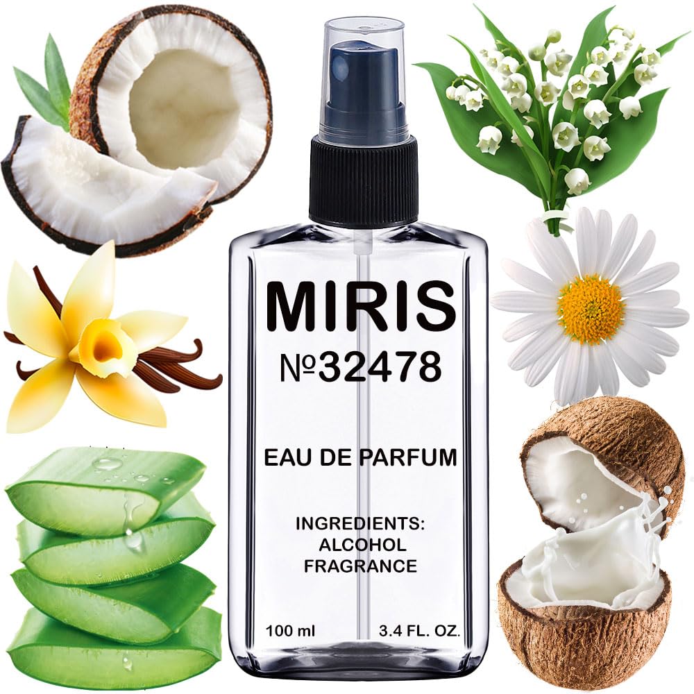 MIRIS Coconut Passion bottle front view for daily wear.