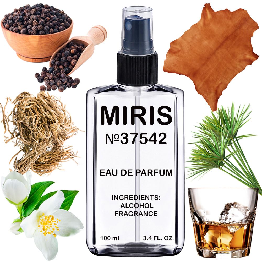 MIRIS Dark Lord bottle front showcases premium leather fragrance for evening wear