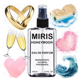 MIRIS Honeymoon bottle front view, unisex fragrance for everyday wear.