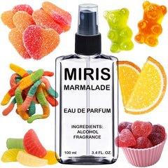 MIRIS Marmalade bottle front with premium design and scent promise.
