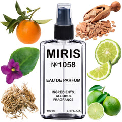 MIRIS No. 1058 bottle front view for stylish everyday use
