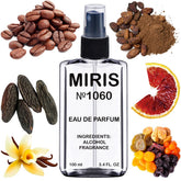 MIRIS No. 1060 bottle close-up shows premium design and fragrance.
