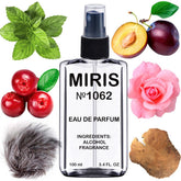 MIRIS No. 1062 bottle front shows premium dark purple design for a refined look