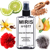 MIRIS No.1077 wild pears bottle front view for daily premium fragrance.