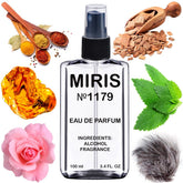 MIRIS No. 1179 Golden Sand bottle on display with premium packaging