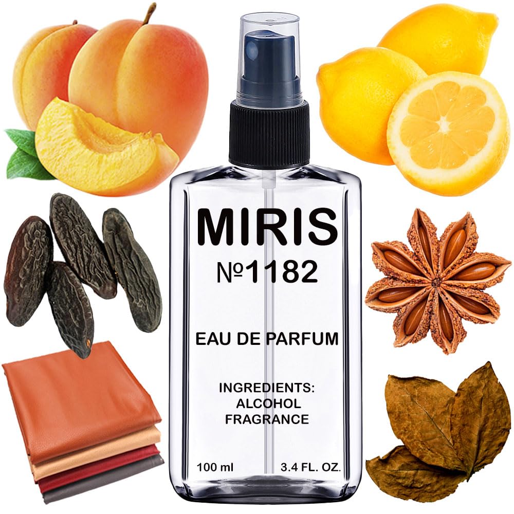MIRIS No. 1182 bottle front for daily wear, refined scent.