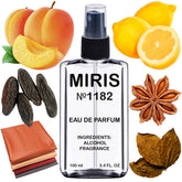 MIRIS No. 1182 bottle front for daily wear, refined scent.