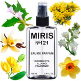 MIRIS No. 121 bottle front showcases elegant design for daily wear