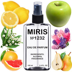 MIRIS No. 1232 bombshell diamonds bottle front showing luxury fragrance