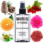 MIRIS No. 12503 bottle front view, premium floral-fruity fragrance for daily wear.