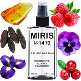 MIRIS No. 1410 bottle front shows floral-fruity scent ideal for daytime wear.