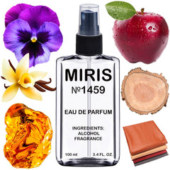 MIRIS No. 1459 bottle front view showing long-lasting oriental-woody fragrance