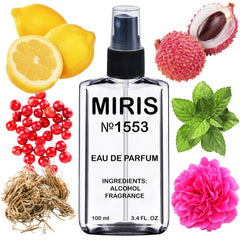 MIRIS No. 1553 bottle front view for everyday elegance