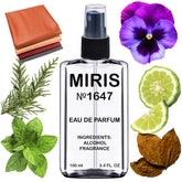 MIRIS No. 1647 bottle front shows woody-chypre presence for daily wear