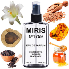 MIRIS No. 1759 bottle close-up highlighting premium design suitable for gifting