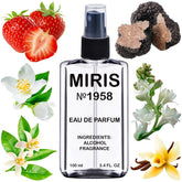MIRIS No. 1958 bottle front view highlights elegant packaging and premium branding
