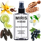 MIRIS No. 2030 bottle full view with Oriental Floral aroma