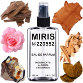 MIRIS No. 220552 bottle front displaying elegant packaging and lasting fragrance