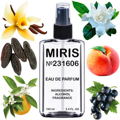 MIRIS No. 231606 bottle front with elegant packaging and lasting fragrance.