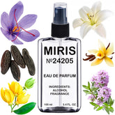 MIRIS No. 24205 bottle view showing elegant design and long-lasting aroma