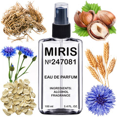 MIRIS No. 247081 bottle front view, premium design and scent quality.