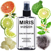 MIRIS No. 25231 bottle front, premium citrus-gourmet profile for refined everyday wear