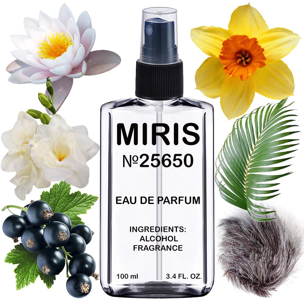 MIRIS No. 25650 bottle front view, premium design for a lasting floral scent.